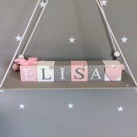 Namensblöcke Kinderzimmerdeko von LittleEnglandGifts