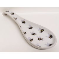 Bienen Löffel Rest Groß 27cm Keramik Porzellan Multi Hummel Hand Verziert Uk von LittleEnglishCompany