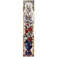 Weatsheaf & Moppy Keramikfliesen Wandbild Mohnblumen Dekorative 5 Fliesen 15x15 cm Kamin Aufhängung Handdekoriert in Uk von LittleEnglishCompany