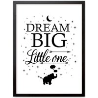 Kinderzimmer Poster "Dream Big Little One", Bild Kinderzimmer Poster "Dream Big Little One", Bild von LittleFairyTalesDE