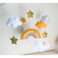 Regenbogen Mobile - Baby Dekoration von LittleFoxForBaby