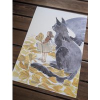 "A4 Kunstdruck "Ginkgo" von LittleFoxPost