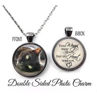 Haustier-Gedenkschmuck - Ihre Flügel Waren Bereit, Aber Mein Herz War Nicht Doppelseitiger Reversible Custom Foto Haustieranhänger Verlust Des von LittleGemGirl