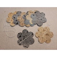 Blumegirlande/Blumendeko Fensterdeko Banner Girlande Hängedeko Türschmuck von LittleHandmadeGift