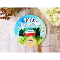 Zuhause Ist, Wo Wir Es Parken Untersetzer Aus Keramik von LittleHeartBelfast
