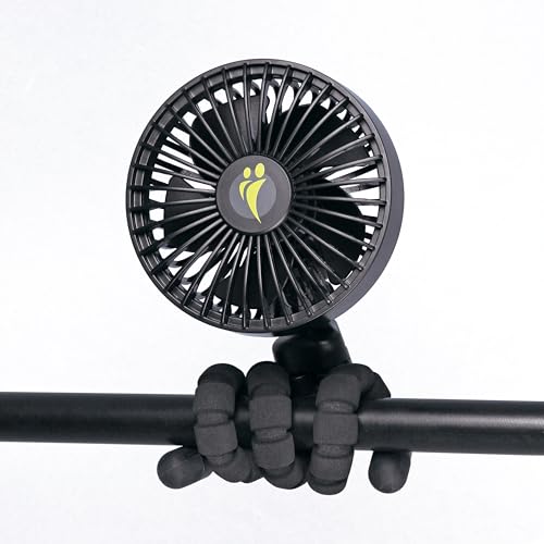 LittleLife USB Wiederaufladbarer Buggy-Ventilator, sicher, flexibel, tragbarer Kinderwagen-Ventilator für Kinderwagen Kinderwagen Baby von LittleLife