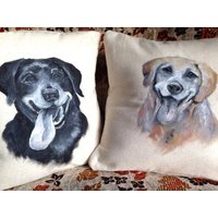 Personalisiertes Kissen Von Ihrem Haustier, Bild Vom Foto Gemalt, Personalisiertes Einzigartiges Geschenk, Pet Loss Memorial, Haustierportrait Personalisiertes Kissen Von Ihrem Haustier, Bild Vom Foto Gemalt, Personalisiertes Einzigartiges Geschenk, Pet Loss Memorial, Haustierportrait von LittleLoBoutique