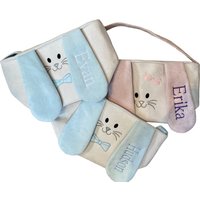 Monogramm Korb Mädchen Osterkorb Personalisierter Osterhasenkorb Ostereikorb von LittleLulusGifts