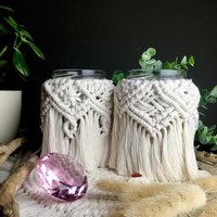 Makramee Windlichter Im Boho Stil/Tischdeko Makramee-Dekoration Laterne Hochzeitsdeko Handgemachtes Makrameewindlicht Makramee Windlichter Im Boho Stil/Tischdeko Makramee-Dekoration Laterne Hochzeitsdeko Handgemachtes Makrameewindlicht von LittleMacrameThings