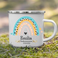 Erstkommunion Geschenk 2025 Für Mädchen Und Jungen Geschenke Kommunion Personalisierte Tasse Mit Name Datum Konfirmation Taufe von LittleMathildaDE