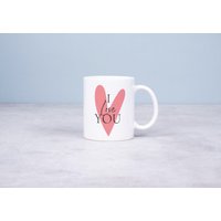 Kaffeetasse Personalisierte I Love You Keramik Ich Liebe Dich Geschenk Zum Jahrestag Hochzeitstag Tassse Mit Spruch Geschenktasse Herz von LittleMathildaDE