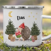 Kinder Tasse Personalisiert Emaille Weihnachtsgeschenk Dekoration Weihnachten Personalisierte Becher Weihnachten von LittleMathildaDE