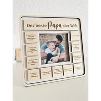 Geschenk Für Den Vatertag, Vater, Mann, Bilderrahmen Aus Holz, Ein Originelles Ihn, Mann von LittleMiracleDE