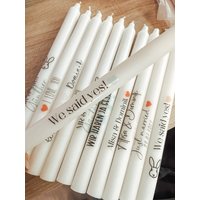 stabkerze Mit Schriftzug | Hochzeit Kerze Kerzen Individuell Personalisierte Beschriftete Deko stabkerze Mit Schriftzug | Hochzeit Kerze Kerzen Individuell Personalisierte Beschriftete Deko von LittlePeachDE
