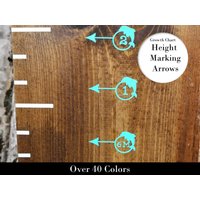 Delphin Wachstumstabelle Abziehbilder | Höhen Markierungspfeile - Kanada Mädchen Wachstums-Chartpfeile Hölzerne Wachstums-Charts Kinderzimmer von LittlePrairieCraftCo
