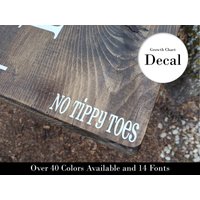 Kein Tippy Toes Wachstumstabelle Aufkleber Diy Holzlineal Vinyl Marker von LittlePrairieCraftCo