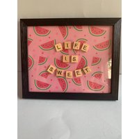 Das Leben Ist Süß Scrabble Art von LittleRedandBoo