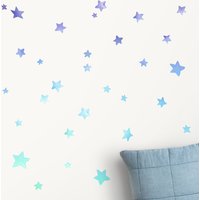 Ombre Sterne Stoff Wandtattoo - Aquarell Wandaufkleber Kinderzimmer Dekor von LittleTallTalesStore