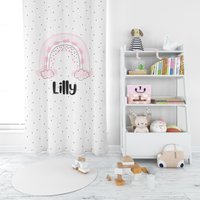 Kindervorhänge, Kinderzimmervorhänge, Spielzimmervorhänge, Kindervorhänge Für Mädchen Und Jungen, Vorhänge Kinder, Regenbogen Name von LittleThingsNstuffCo