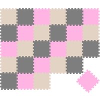 27 Teile Baby Kinder Puzzlematte ab Null - 30x30 Puzzle Spielmatte Krabbelmatte von LittleTom