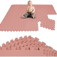 18 Teile Spielmatte Baby Puzzlematte - 30x30 Krabbelmatte Bodenmatte Kinderzimmer von LittleTom