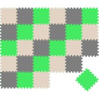 Littletom - 27 Teile Baby Kinder Puzzlematte ab Null - 30x30 Puzzle Spielmatte Krabbelmatte von LittleTom