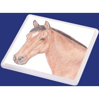 Bracken Das Pferd Untersetzer von LittleWhiteRabbitArt