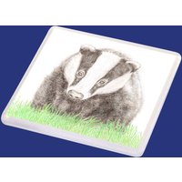 Dachs Untersetzer Dachs Untersetzer von LittleWhiteRabbitArt