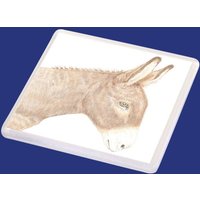 Dougal Der Esel Untersetzer von LittleWhiteRabbitArt