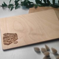 Frühstücksbrett Feuerwehrauto Feuerwehr Zubehör Schneidebrett Aus Holz Personalisiert Gravur - Geschenk Für von LittleWoodSaar