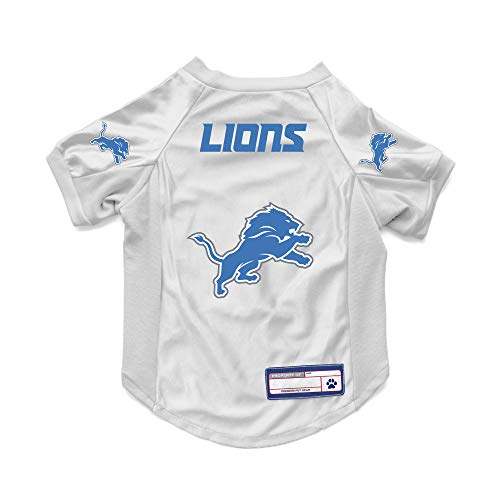 Littlearth NFL Detroit Lions Unisex-Haustier-Stretch-Jersey, Team-Farbe, M von Littlearth