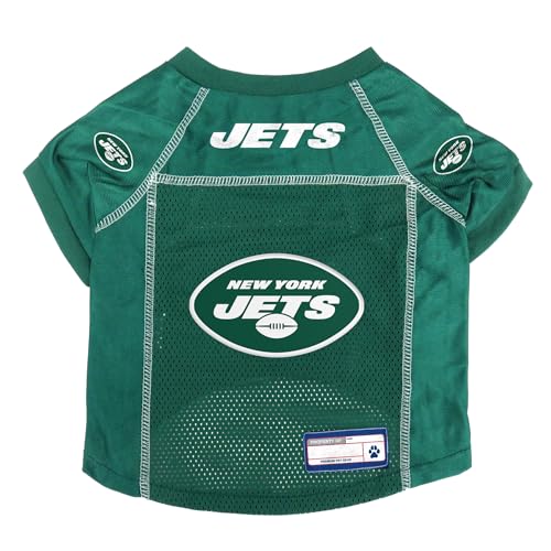 Littlearth Unisex-Erwachsene NFL New York Jets – 1 Basic Pet Jersey, Team-Farbe, Größe M, 320134-JETS-M-1 von Littlearth