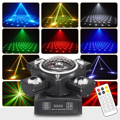DJ Discolicht Partylicht, Moving Head XJG-102,LED RGB Licht DJ Projektor Musikgesteuert DJ Disco Lichter, DMX Effektstrahler,Für KTV Familientreffen Hochzeit Geburtstag Halloween DJ Discolicht Partylicht, Moving Head XJG-102,LED RGB Licht DJ Projektor Musikgesteuert DJ Disco Lichter, DMX Effektstrahler,Für KTV Familientreffen Hochzeit Geburtstag Halloween von Littleboyny