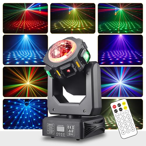 Discolicht Partylicht, Moving Head-ZS101,LED RGB Licht DJ Projektor Musikgesteuert DJ Disco Lichter, DMX Effektstrahler,Für KTV Familientreffen Hochzeit Geburtstag Halloween Discolicht Partylicht, Moving Head-ZS101,LED RGB Licht DJ Projektor Musikgesteuert DJ Disco Lichter, DMX Effektstrahler,Für KTV Familientreffen Hochzeit Geburtstag Halloween von Littleboyny