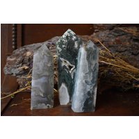 Crystals Gemstones Moss Agate Towers Druzy von Littlecrystalshop6
