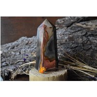 Kristalle Edelsteine Polychrom Jaspis Turm von Littlecrystalshop6