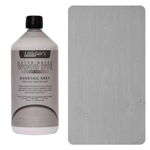 Littlefair's Holzlasur 1ltr - Holzlasur Innen - Holz Lasur Für Natürliche Holzmaserung - Wasserbasierte Wood Stain - Schnell Trocknend & Umweltfreundlich - Farbe: Schwalbenschwanzgrau Littlefair's Holzlasur 1ltr - Holzlasur Innen - Holz Lasur Für Natürliche Holzmaserung - Wasserbasierte Wood Stain - Schnell Trocknend & Umweltfreundlich - Farbe: Schwalbenschwanzgrau von Littlefair's