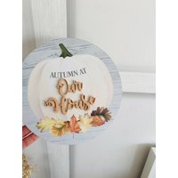 Halloween Holzschild Schild Türbehang Wandbehang, Kürbis Herbst Dekor Zuhause Familie An Der von Littlesparklesbtique