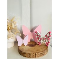 Schmetterling Blumen Kinderzimmer Dekor, Holz Dekor Mädchen Schmetterlinge Flügel Baby Geschenk Personalisiert von Littlesparklesbtique