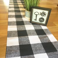 Tischläufer - Premier Prints Anderson Schwarz - Hochzeiten, Duschen, Home Decor - Wähle Eine Größe Oder Custom von LittlestBeanBoutique