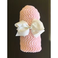 Handarbeit Häkeln Rosa Babydecke von LittlestLentils