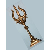 Lord Shivas Trishul Heritage | Messing Shiva Gabel Trident Mit Damru von LittletalesCreations