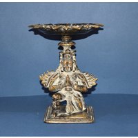 Messing Divine Eagle Öldocht Lampe | Garuda Diya Vintage Statue Tempel Diwali Dekoration von LittletalesCreations
