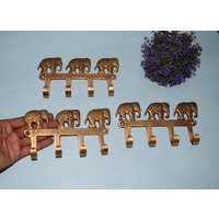 Messing Drei Elefanten Form Haken | Set Von 03 Stück Big Fat Animal 6.4'' Zoll Wandhaken von LittletalesCreations