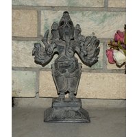 Veera Ganpati Statue Aus Messing Mit 16 Armen | Monströse Entzückende Form Von Ganesha Murti Spiritueller Krieger Gewicht - 2.590 Kg Ca von LittletalesCreations