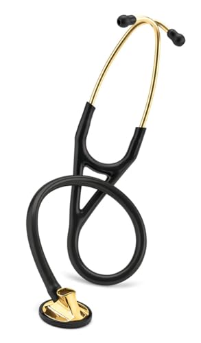 3M™ Littmann® Master Cardiology™ Stethoskop mit Kostenlos Lasergravur (Schwarz - Messing 2175) von 3M Littmann