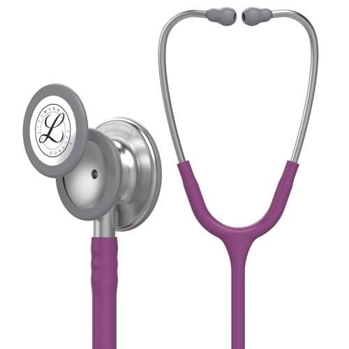 3M Littmann Classic III Stethoskop zur Überwachung, 5831, pflaumenfarbener Schlauch, 69 cm von 3M Littmann