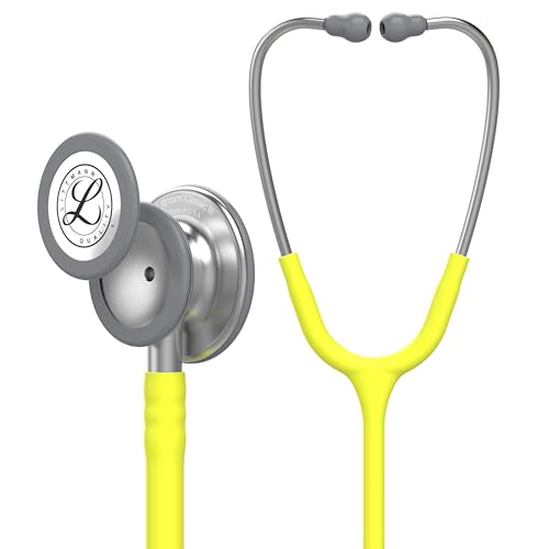 3M Littmann Classic III Stethoskop zur Überwachung, 5839, zitronengelber Schlauch, 69 cm von 3M Littmann