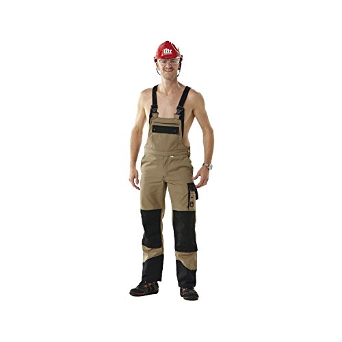 Litz Arbeits-Latzhose | Speed 280 | Größe 48 | Farbe: sand/schwarz von Litz