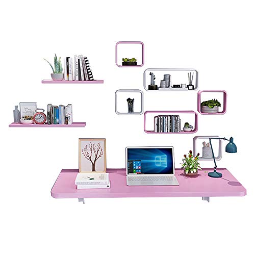 LiuJianQin Beistelltisch ZXQZ Klapptisch, Rechteckig Klapptisch Heim Wand-Esstisch Kleiner Laptop Desktop-Computer-Schreibtisch-Set Teetisch (Color : Style2) von LiuJianQin Beistelltisch